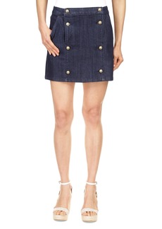 Michael Michael Kors Women's Button-Front Denim Mini Skirt - Indigo Rinse