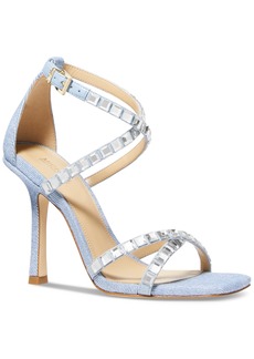 Michael Michael Kors Women's Celia Embellished Strappy Dress Sandals - Blue Haze Multi
