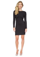 Michael Michael Kors Women's Chain Cowl-Back Rhinestone Dress - Black