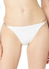 Michael Michael Kors Women's Chain-Strap Bikini Bottoms - White