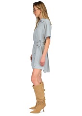 Michael Michael Kors Women's Chambray Pleated-Back Shirtdress - Chambray