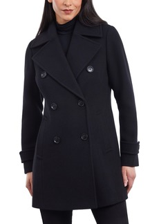 Michael Michael Kors Women's Double-Breasted Wool Blend Coat - Black