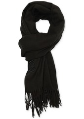 Michael Michael Kors Women's Embroidered Fringe Scarf - Dark Camel