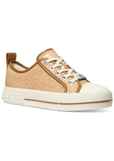 Michael Michael Kors Women's Evy Lace-Up Sneakers - Natural/ Cream/ Luggage