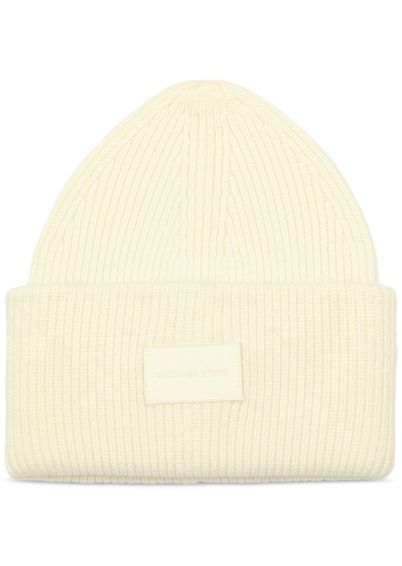 Michael Michael Kors Women's Fine Rib Cuff Beanie - Cream