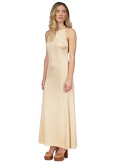 Michael Michael Kors Women's Fleur Jacquard Print Chain-Detail Dress - Grecian Bl