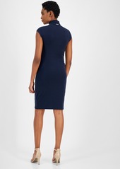 Michael Michael Kors Women's Funnel-Neck Dress - Admiral