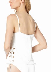 Michael Michael Kors Women's Grommet-Detail Tankini Top - White