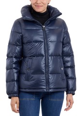 Michael Michael Kors Women's Hooded Puffer Coat, Created for Macy's - Dark Emerald