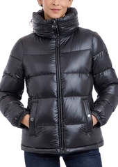 Michael Michael Kors Women's Hooded Puffer Coat, Created for Macy's - Dark Emerald