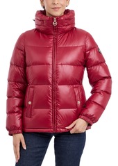 Michael Michael Kors Women's Hooded Puffer Coat, Created for Macy's - Dark Emerald