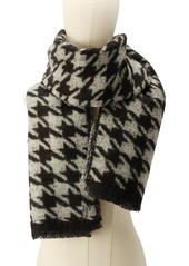 Michael Michael Kors Women's Houndstooth Wrap Scarf - Black Pearl