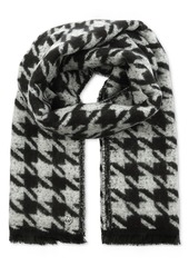 Michael Michael Kors Women's Houndstooth Wrap Scarf - Black Pearl