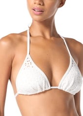 Michael Michael Kors Women's Laser Cut Triangle Bikini Top - White