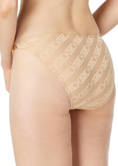 Michael Michael Kors Women's Logo-Print Bikini Bottoms - Tan