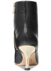 Michael Michael Kors Women's Luna Leather Ankle Booties - Black