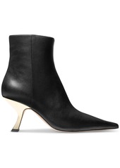 Michael Michael Kors Women's Luna Leather Ankle Booties - Black