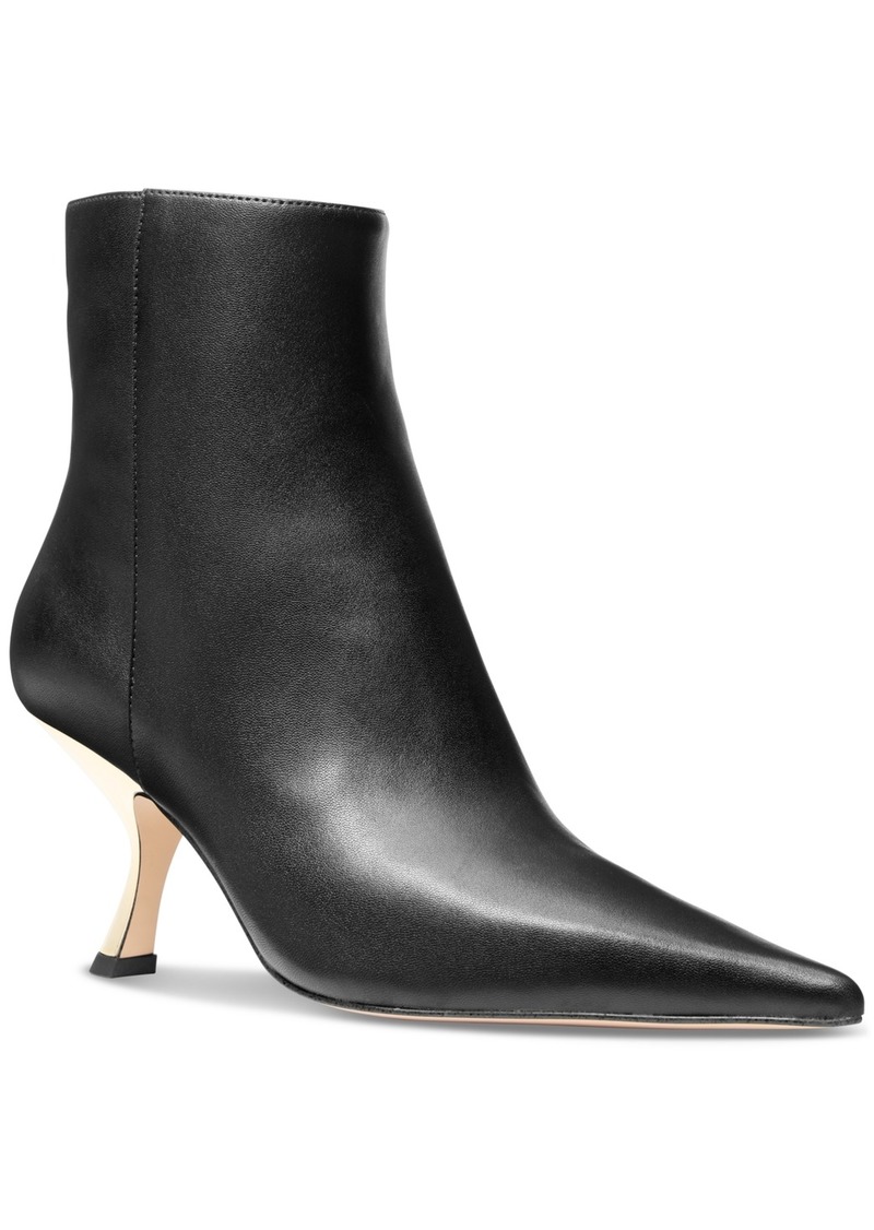 Michael Michael Kors Women's Luna Leather Ankle Booties - Black