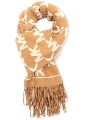 Michael Michael Kors Women's Metallic Logo Wrap Scarf - Dark Camel