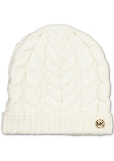Michael Michael Kors Women's Moving Cables Knit Hat - Cream