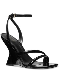 Michael Michael Kors Women's Nadina Ankle-Strap Wedge Sandals - Black