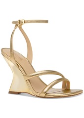 Michael Michael Kors Women's Nadina Ankle-Strap Wedge Sandals - Pale Gold
