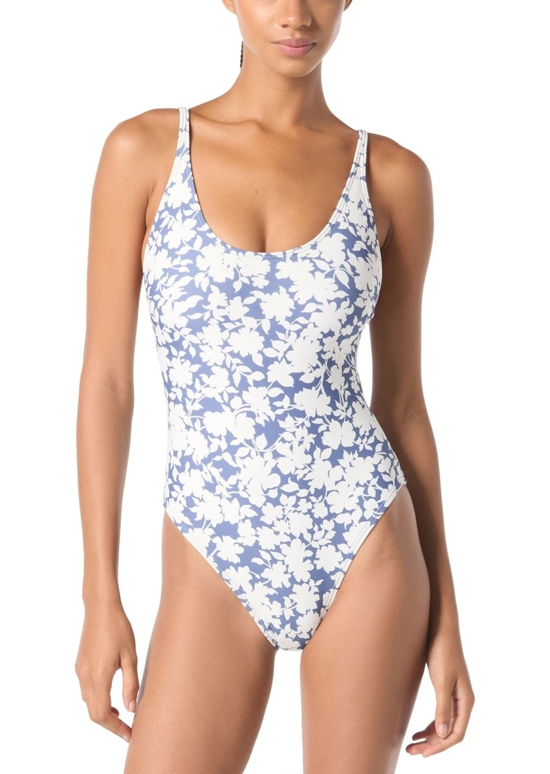 Michael Michael Kors Women's Printed Strappy One-Piece Swimsuit - Chambry