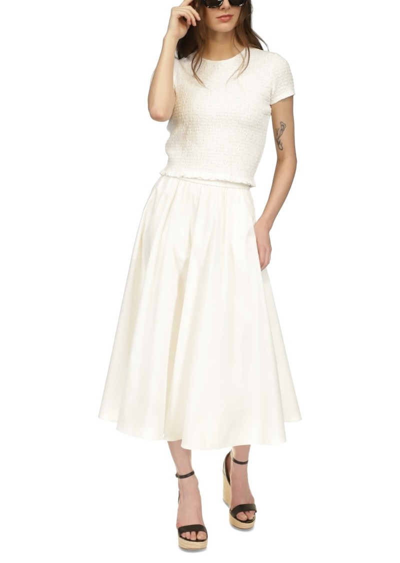 Michael Michael Kors Women's Pull-On Midi Skirt - White