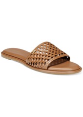 Michael Michael Kors Women's Saylor Perforated Slide Sandals - Luggage