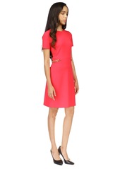 Michael Michael Kors Women's Scuba Crepe Chain Trim Mini Dress - Deep Pink
