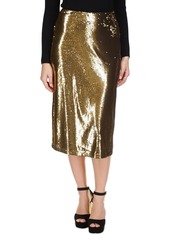 Michael Michael Kors Women's Sequin A-line Skirt - Black/ Gold