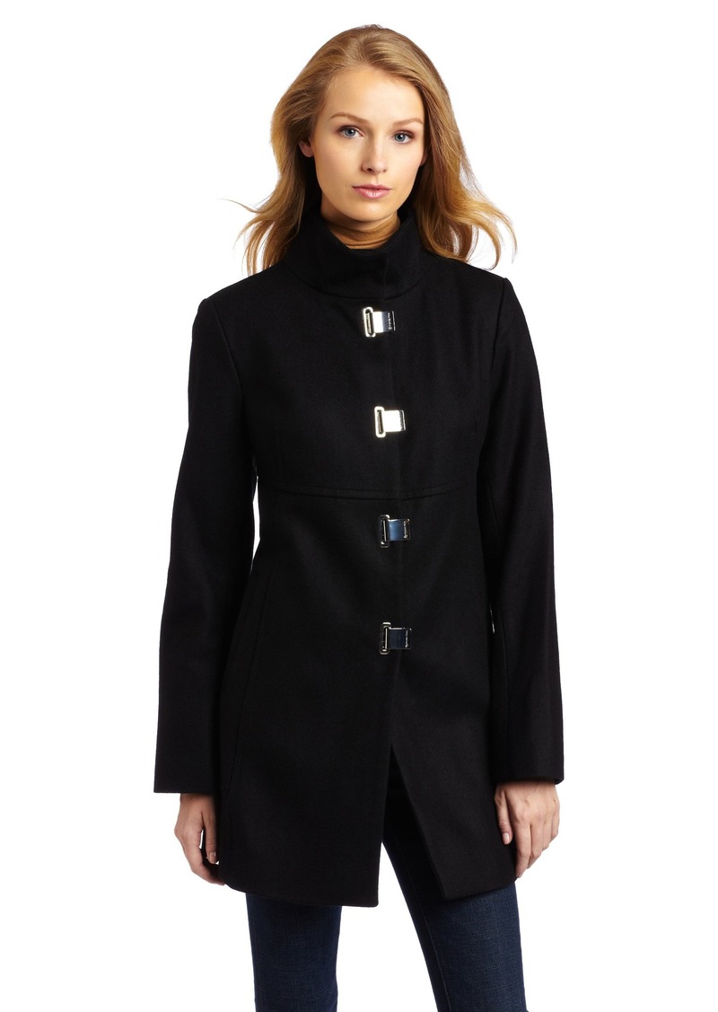 MICHAEL Michael Kors Women's Single-Breasted Clip Coat