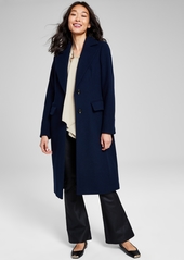 Michael Michael Kors Women's Single-Breasted Wool Blend Coat, Created for Macy's - Jade
