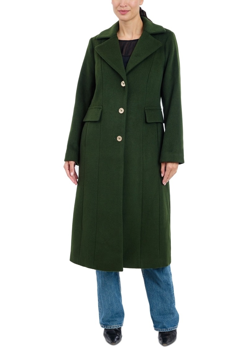 Michael Michael Kors Women's Single-Breasted Maxi Coat - Jade