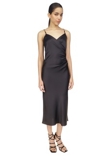 Michael Michael Kors Women's Solid Chain Slip Dress - Black