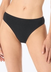Michael Michael Kors Women's Solid Full Coverage Bikini Bottoms - Black
