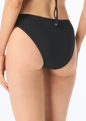 Michael Michael Kors Women's Solid Full Coverage Bikini Bottoms - Black