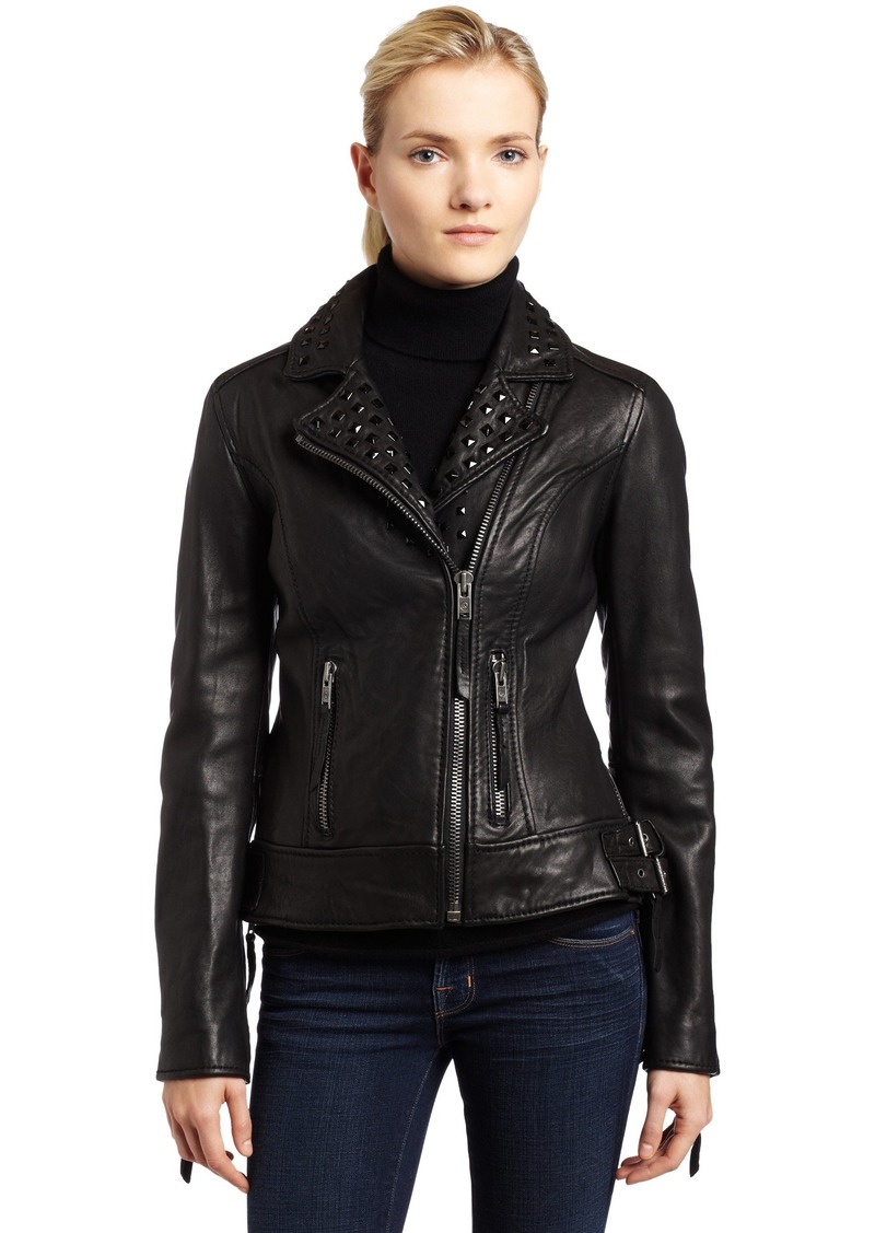 MICHAEL Michael Kors Women's Studded Motorcycle Jacket