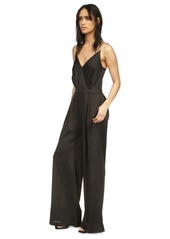 Michael Michael Kors Women's V-Neck Sleeveless Jumpsuit - Black