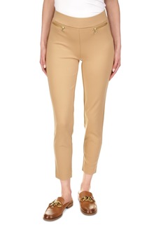 Michael Michael Kors Women's Zip-Pocket Pull-On Trousers, Regular & Petite - Dark Camel