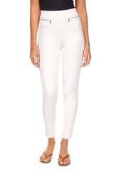 Michael Michael Kors Women's Zip-Pocket Pull-On Trousers - White