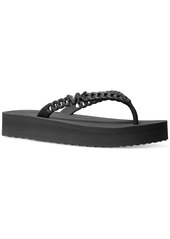 Michael Michael Kors Zaza Slip-On Platform Flip Flop Sandals - Black