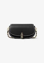 Michael Kors Mila Small Hand-Stitched Leather Shoulder Bag