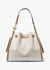 Michael Kors Mina Large Signature Logo Chain Shoulder Bag