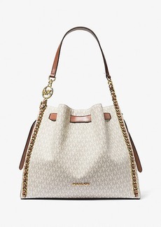 Michael Kors Mina Large Signature Logo Chain Shoulder Bag