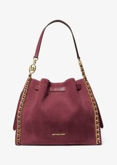 Michael Kors Mina Large Suede Chain Shoulder Bag