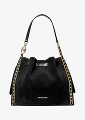 Michael Kors Mina Large Suede Chain Shoulder Bag