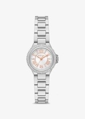 Michael Kors Mini Camille Pavé Silver-Tone Watch