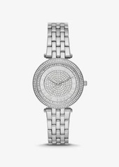 Michael Kors Mini Darci Pavé Silver-Tone Watch