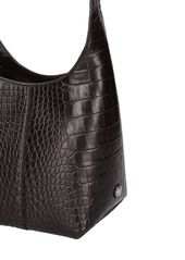 Michael Kors Mini Dede Croc Embossed Hobo Bag